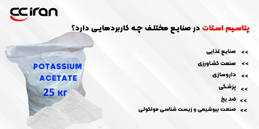 پتاسیم استات در صنایع مختلف چه کاربردهایی دارد؟
